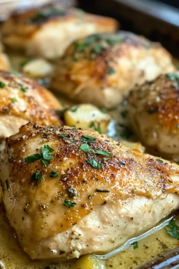 Creamy Baked Chicken Breasts taken with iphone 15 pro max --iw 2 --ar 4:5 --v 6.1 --raw