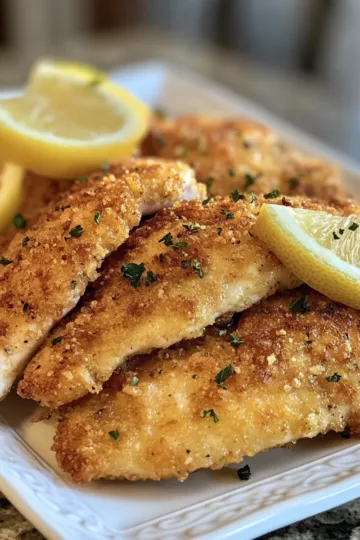 crispy lemon chicken romano taken with iphone 15 pro max --iw 2 --ar 4:5 --v 6.1 --raw