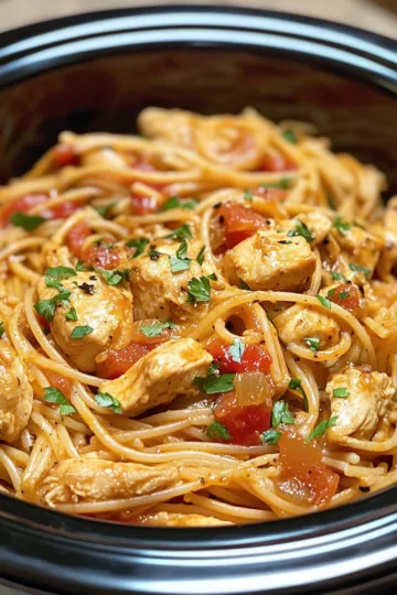 crock pot cajun chicken pasta taken with iphone 15 pro max --iw 2 --ar 4:5 --v 6.1 --raw
