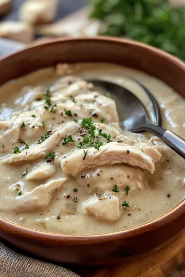 Crockpot Chicken And Gravy: A Taste Of Comforting Memories taken with iphone 15 pro max --iw 2 --ar 4:5 --v 6.1 --raw
