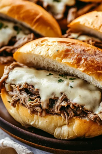 crockpot french dip sandwiches cozy comfort food that brings taken with iphone 15 pro max --iw 2 --ar 4:5 --v 6.1 --raw