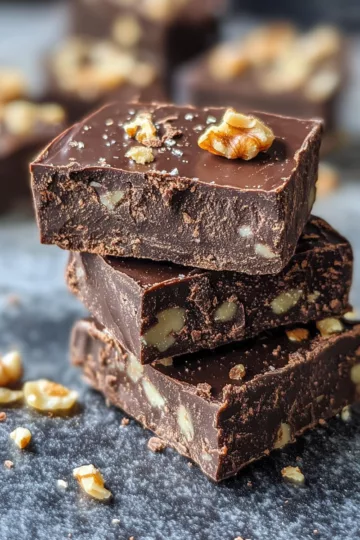 Dark Chocolate Nut Squares taken with iphone 15 pro max --iw 2 --ar 4:5 --v 6.1 --raw