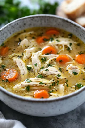Delicious Crockpot Chicken Soup Recipes You Have to Try taken with iphone 15 pro max --iw 2 --ar 4:5 --v 6.1 --raw