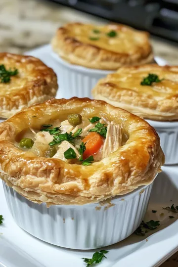 easy mini chicken pot pies 4 ingredients taken with iphone 15 pro max --iw 2 --ar 4:5 --v 6.1 --raw