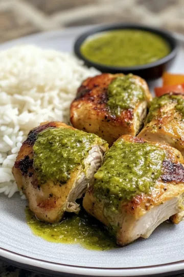 Easy Peruvian Chicken And Rice with Green Sauce taken with iphone 15 pro max --iw 2 --ar 4:5 --v 6.1 --raw