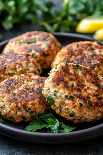 Irresistible Mediterranean Chicken Patties Perfect For Easy Family Dinners taken with iphone 15 pro max --iw 2 --ar 4:5 --v 6.1 --raw