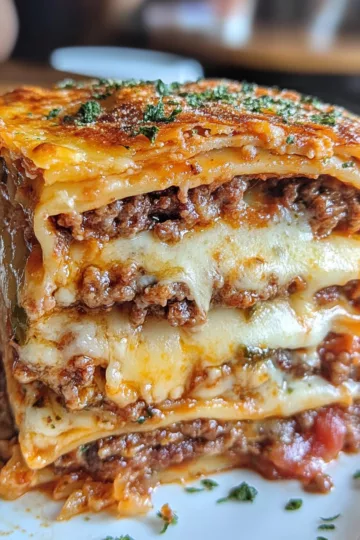 lasagna meets cheeseburger parmesan garlic bacon style taken with iphone 15 pro max --iw 2 --ar 4:5 --v 6.1 --raw