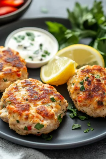 Mediterranean Chicken Patties: Easy Recipes taken with iphone 15 pro max --iw 2 --ar 4:5 --v 6.1 --raw