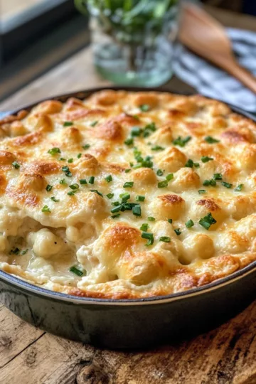 One Pot Gnocchi Chicken Pot Pie taken with iphone 15 pro max --iw 2 --ar 4:5 --v 6.1 --raw