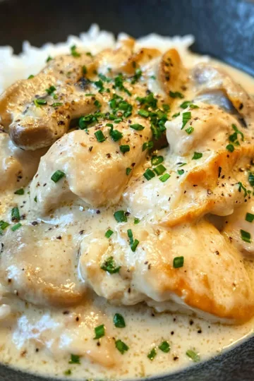 onepan creamy parmesan chicken rice 40 minutes chasety taken with iphone 15 pro max --iw 2 --ar 4:5 --v 6.1 --raw