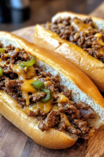philly cheesesteak sloppy joes taken with iphone 15 pro max --iw 2 --ar 4:5 --v 6.1 --raw
