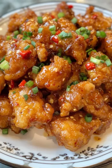 sweet and spicy honey pepper chicken taken with iphone 15 pro max --iw 2 --ar 4:5 --v 6.1 --raw