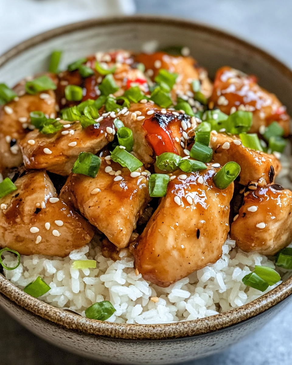 Steam rises from pressure cooker with sweet Hawaiian crockpot chicken