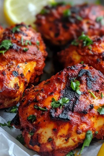 Tandoori Recipes For The Ultimate Delicious Comfort Dish Baked Tandoori Chicken taken with iphone 15 pro max --iw 2 --ar 4:5 --v 6.1 --raw