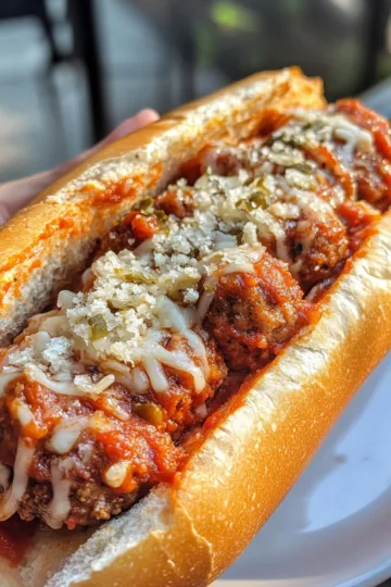 the best meatball subs taken with iphone 15 pro max --iw 2 --ar 4:5 --v 6.1 --raw