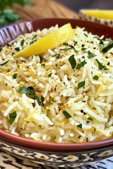 The Lemon Rice Side Dish Your Mediterranean Menu Needs! taken with iphone 15 pro max --iw 2 --ar 4:5 --v 6.1 --raw