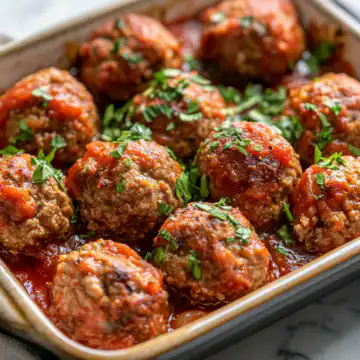 25minute baked ground beef meatballs taken with iphone 15 pro max --iw 2 --ar 4:5 --v 6.1 --raw