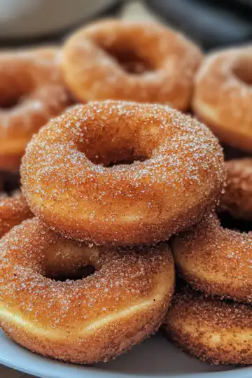 Air Fryer Apple Cider Donuts taken with iphone 15 pro max --iw 2 --ar 4:5 --v 6.1 --raw