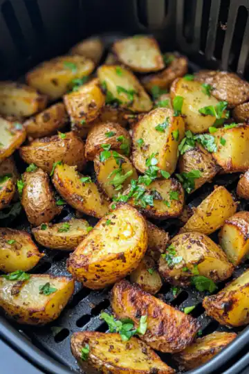 Air Fryer Breakfast Potatoes taken with iphone 15 pro max --iw 2 --ar 4:5 --v 6.1 --raw