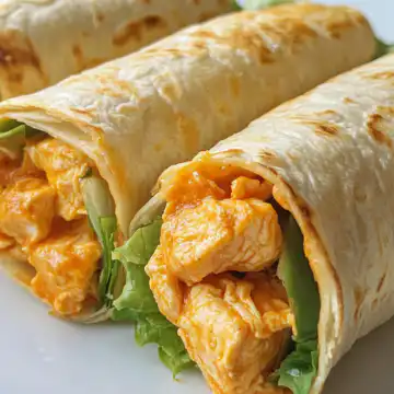 Air Fryer Buffalo Chicken Crunch Wraps taken with iphone 15 pro max --iw 2 --ar 4:5 --v 6.1 --raw