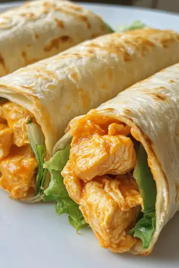 Air Fryer Buffalo Chicken Crunch Wraps taken with iphone 15 pro max --iw 2 --ar 4:5 --v 6.1 --raw