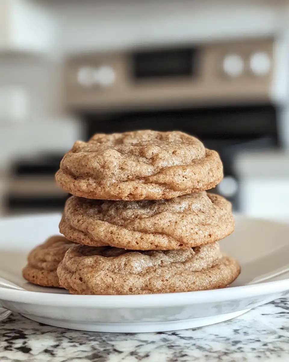 Ingredients for apple cider cookies including flour, cinnamon, and sugar