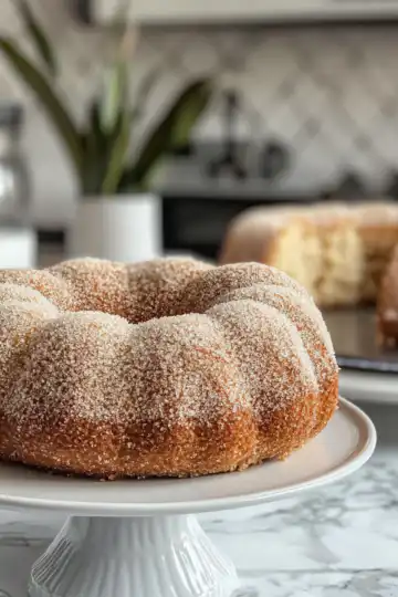 Apple Cider Doughnut Cake taken with iphone 15 pro max --iw 2 --ar 4:5 --v 6.1 --raw