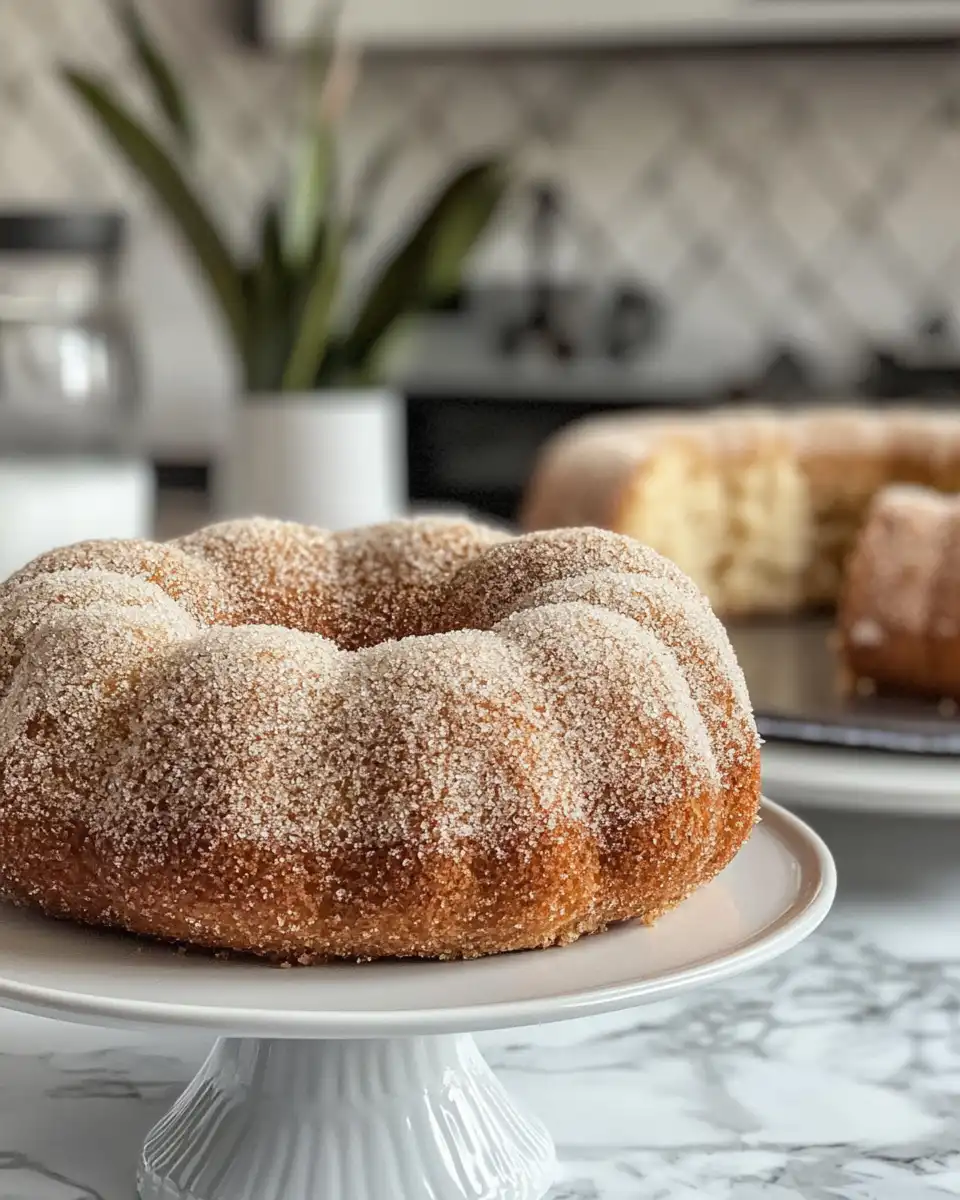Apple cider doughnut cake steaming inside pressure cooker, cozy fall dessert aroma