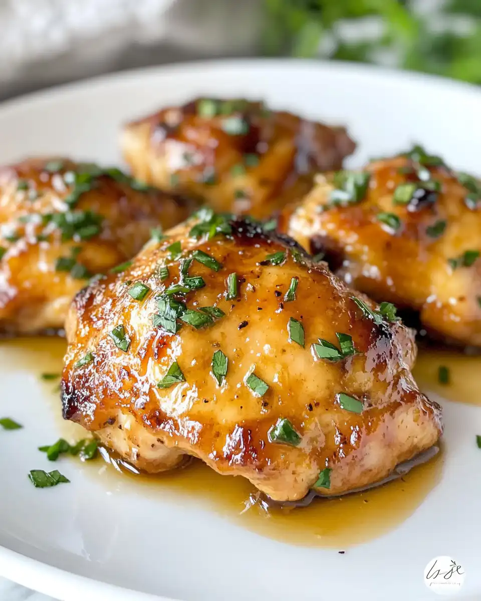 Ingredients prepared for apple cider glazed chicken thighs including onion and garlic