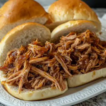 Apple Cider Vinegar Pulled Pork taken with iphone 15 pro max --iw 2 --ar 4:5 --v 6.1 --raw