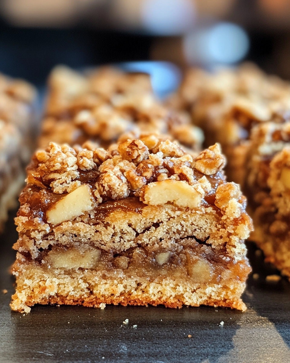 Ingredients laid out for apple crisp shortbread bars