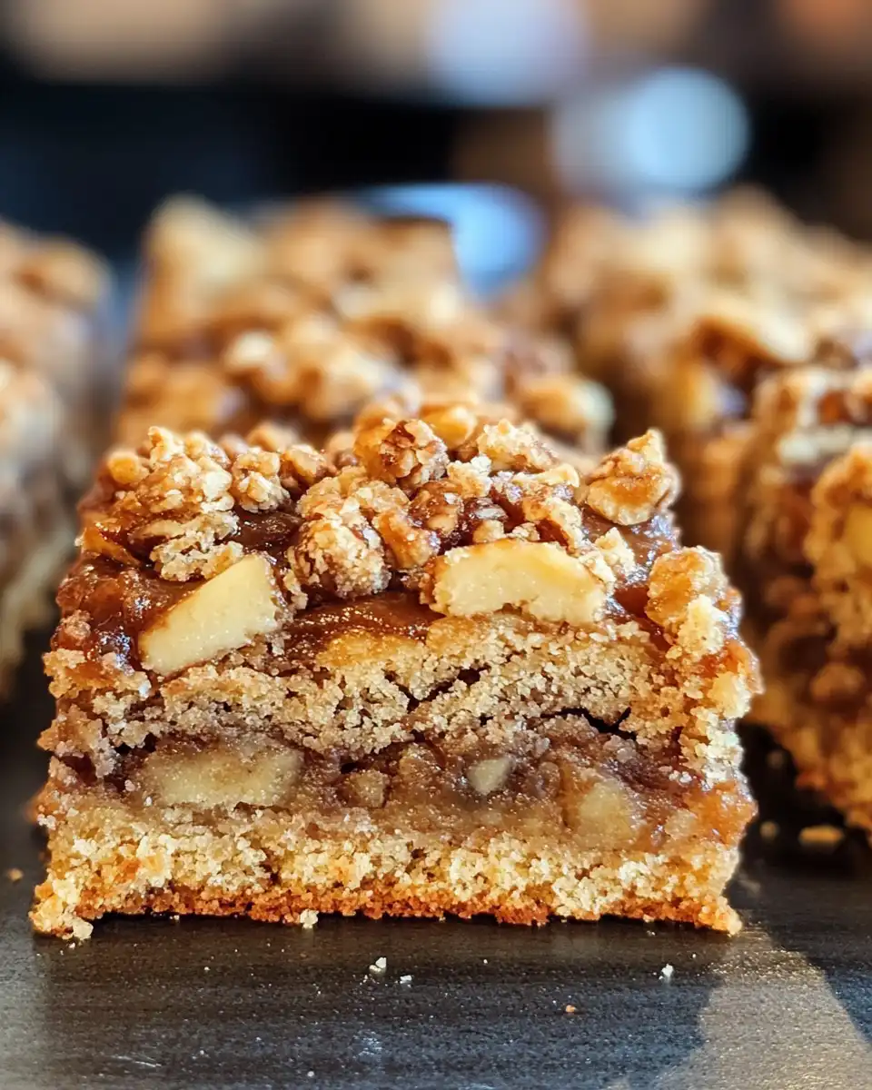 Ingredients laid out for apple crisp shortbread bars