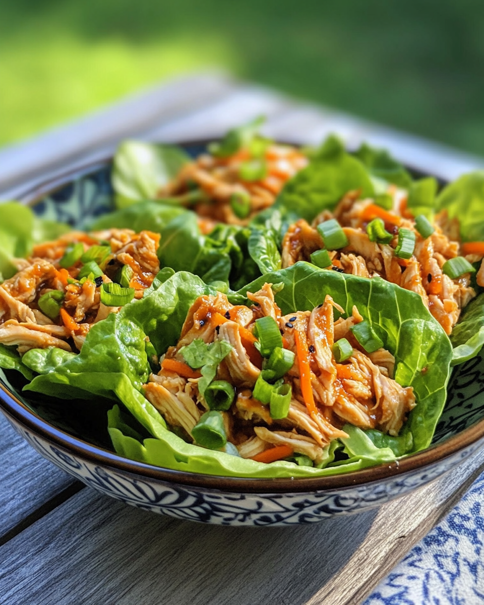 Ingredients for Asian chicken lettuce wraps ready to cook