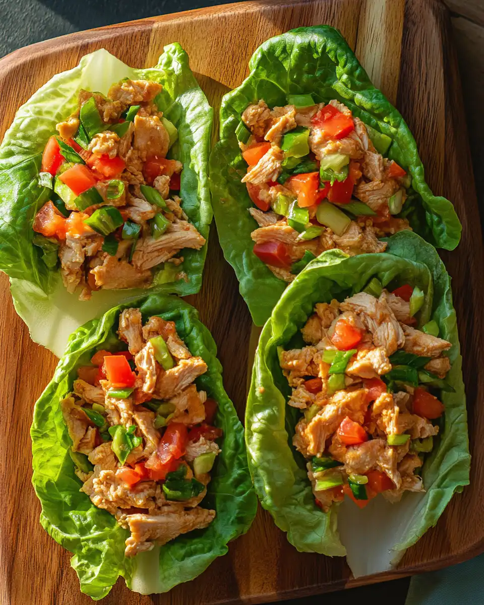 Ingredients for Asian chicken lettuce wraps including chicken, mushrooms, and sauces