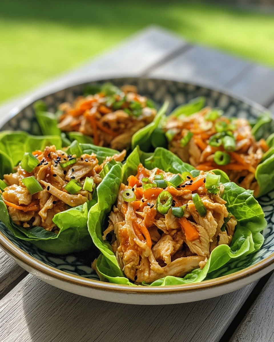Steaming pressure cooker with Asian chicken lettuce wraps aroma