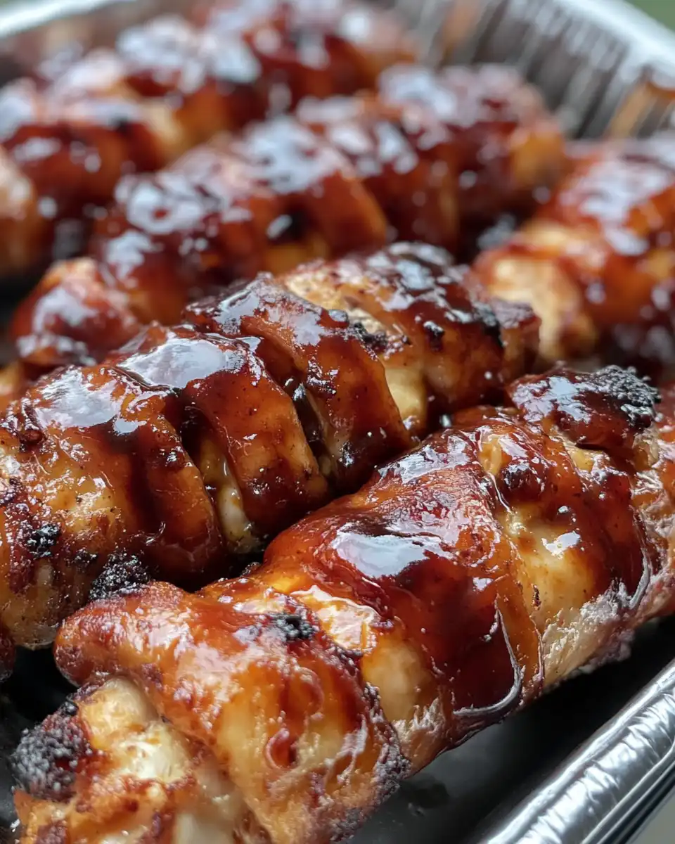 Ingredients for bacon wrapped barbecue chicken tenders laid out