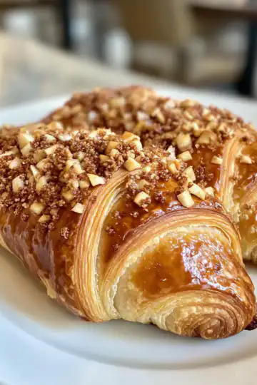 Baked Apple Croissant taken with iphone 15 pro max --iw 2 --ar 4:5 --v 6.1 --raw