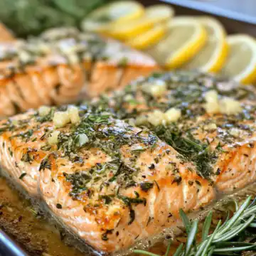 baked boursin salmon garlic herb taken with iphone 15 pro max --iw 2 --ar 4:5 --v 6.1 --raw