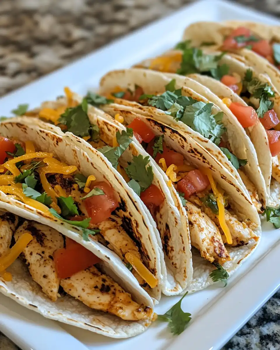 Crispy baked salsa chicken tacos on baking sheet ready for oven