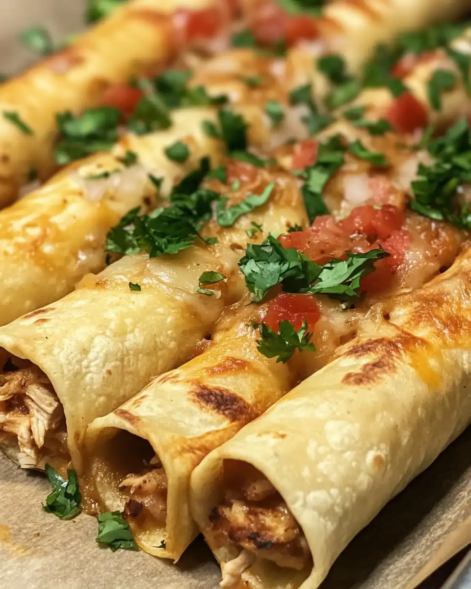 Ingredients for creamy chicken taquitos including cheese, chicken, and spices