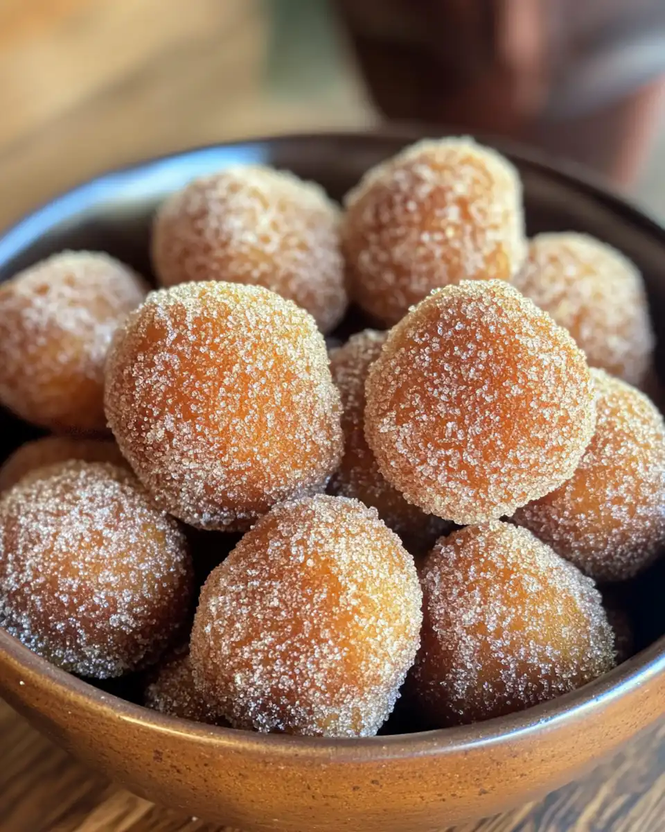 Ingredients of cinnamon sugar apple cider doughnut holes