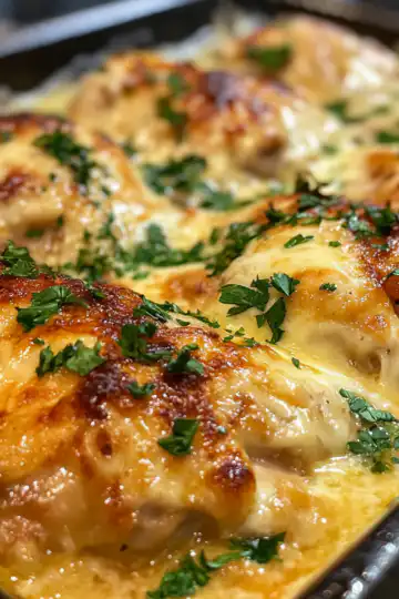 baked cream cheese chicken taken with iphone 15 pro max --iw 2 --ar 4:5 --v 6.1 --raw