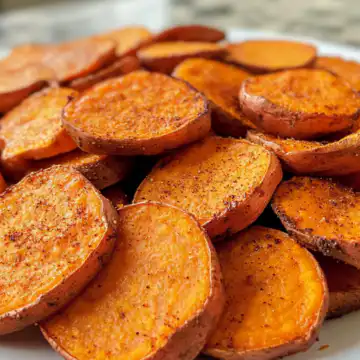 Baked Sweet Potato Slices taken with iphone 15 pro max --iw 2 --ar 4:5 --v 6.1 --raw
