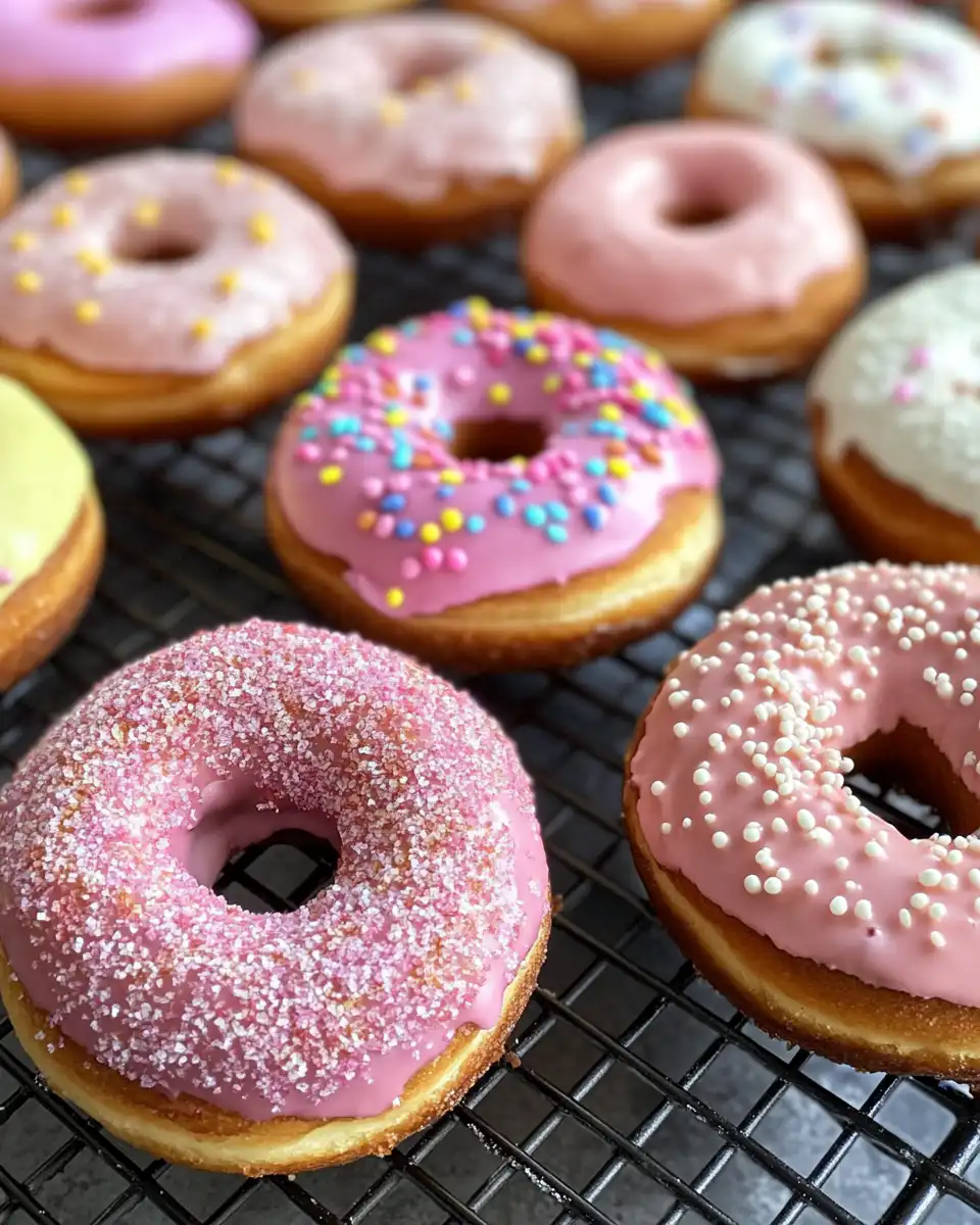 Fresh doughnuts cooking in the pressure cooker with steam visible