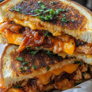 bbq chicken grilled cheese taken with iphone 15 pro max --iw 2 --ar 4:5 --v 6.1 --raw