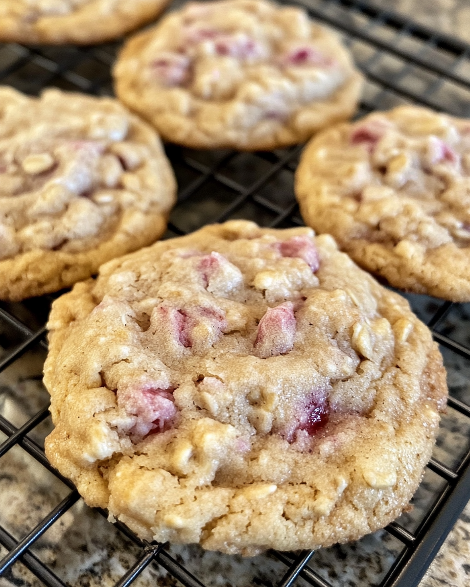 Iced oatmeal cookies ready to serve on a plate