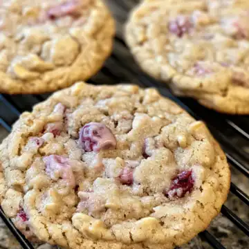 berry iced oatmeal cookies taken with iphone 15 pro max --iw 2 --ar 4:5 --v 6.1 --raw