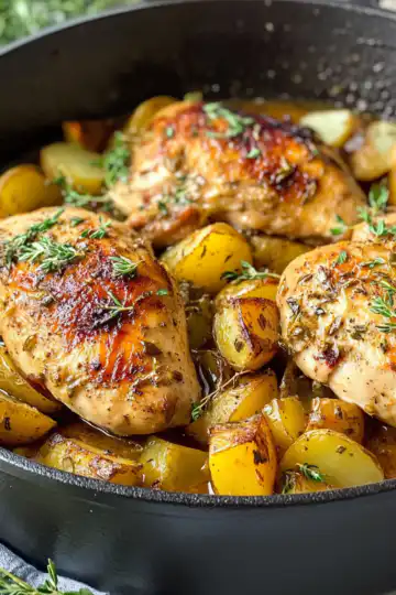best dutch oven chicken breast recipe with potatoes taken with iphone 15 pro max --iw 2 --ar 4:5 --v 6.1 --raw