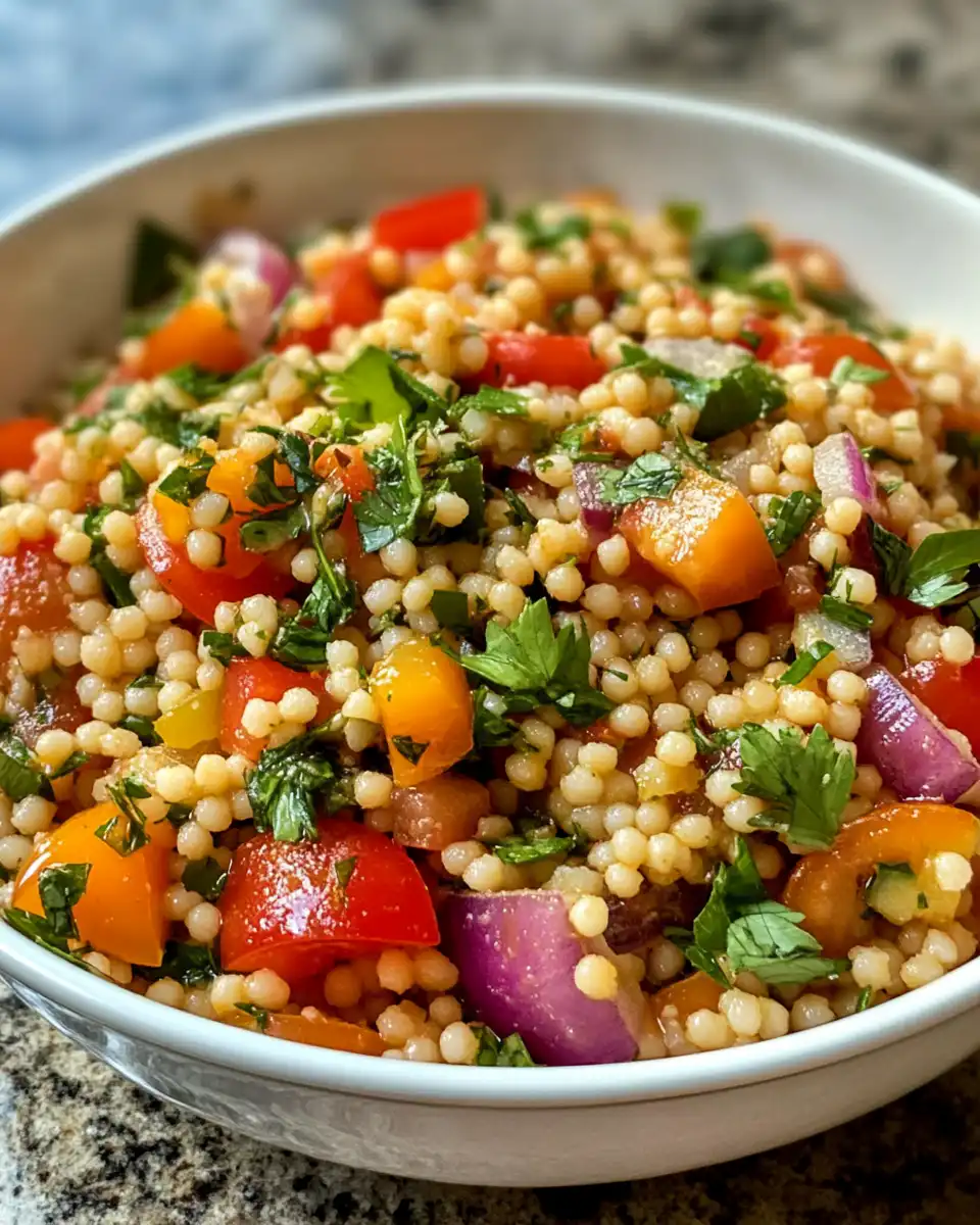 Ingredients for summer couscous salad including nectarines, chickpeas, and pepitas