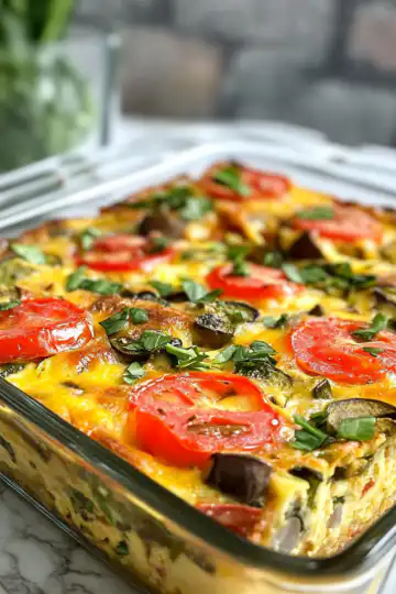 Best Vegan Quiche Casserole With Veggies taken with iphone 15 pro max --iw 2 --ar 4:5 --v 6.1 --raw